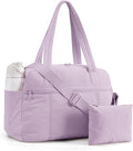 LIGHT FLIGHT Personal Item Travel Bag, Lightweight Gym Bag for Women, 20L Weekender Bag with Toiletry Pouch, Carry on Overnight Dance Bag, Lavender Purple