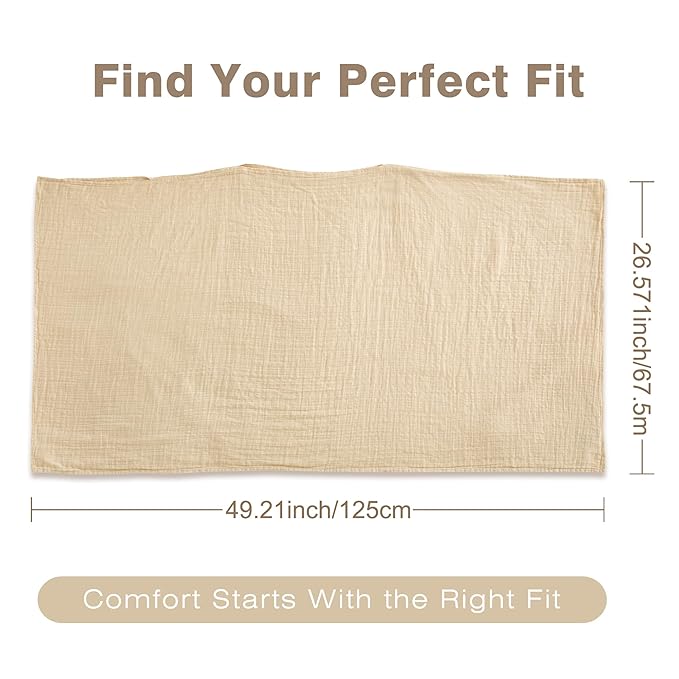 Muslin Nursing Cover for Breastfeeding – 360° Full Privacy & Comfort, Soft Breathable Cotton, Multi-Use Cover for Baby Car Seat & Stroller, Gift Box Included (Linen & Dusty Pink)