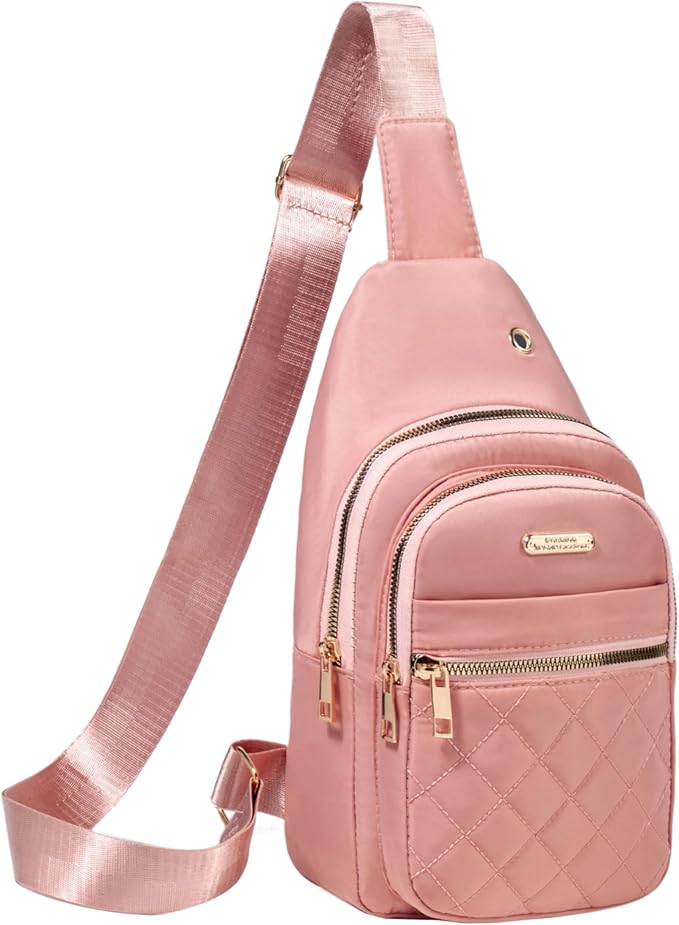 Banelu Small Sling Bag Crossbody Sling Backpack for Women, Chest Bag Daypack Cross Body Bag Fanny Pack for Outdoors Hiking Traveling