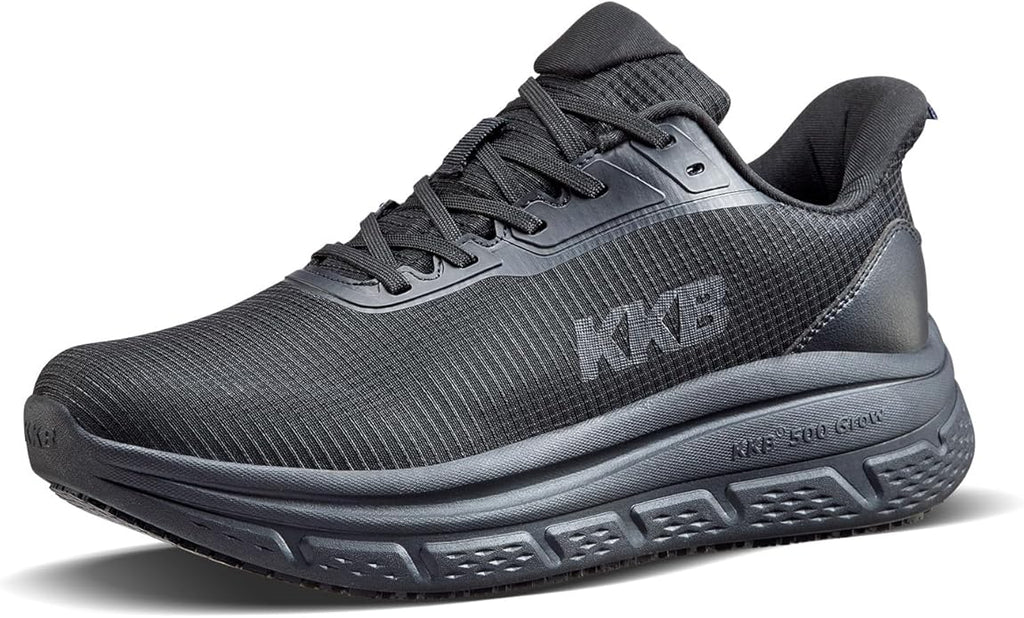 Men's Non Slip Work Shoes Waterproof Easy Slip Sneakers for Kitchen Restaurant Chefs Nurses with Arch Fit Support Orthopedic