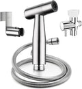 Arofa Hands-Free Handheld Bidet Sprayer for Toilet, Jet Spray Adjustable Water Flow Muslim Shower with Bidet Hose, Stainless Steel Toilet Faucet Kit for Baby Cloth Diaper Cleaning