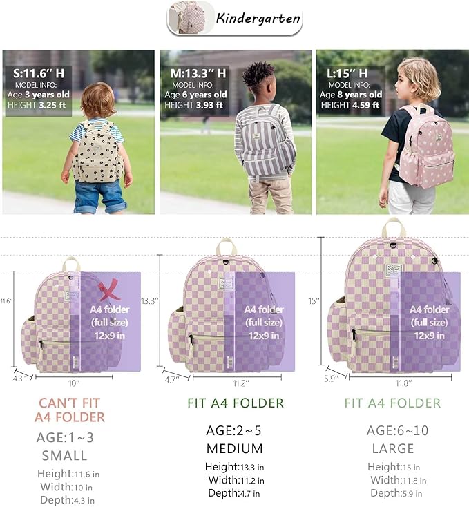 atgark Corduroy Toddler Backpack for Girls 2-5: Preschool Backpack for Girls