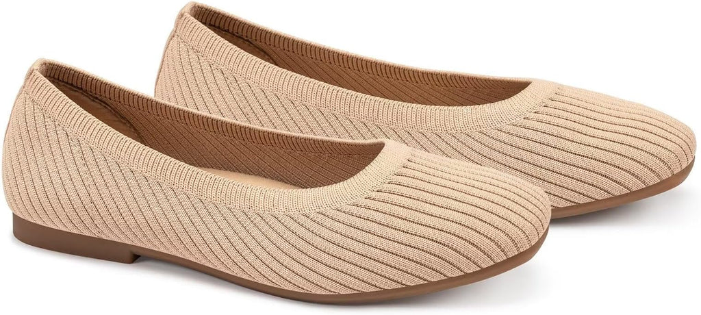 Frank Mully Women's Flats Square Toe Flats Comfortable Slip on Washable Ballet Flats Shoes for Women Dressy Work