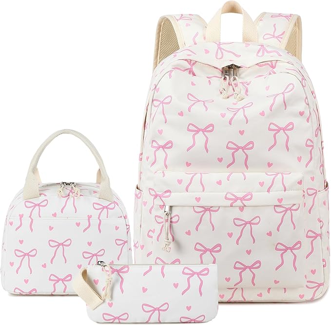 LEDAOU Backpack for Girls School Bag Kids Bookbag Teen Backpack Set Daypack with Lunch Bag and Pencil Case | Kids, Bookbag, Daypack, with Lunch Bag, and Pencil Case