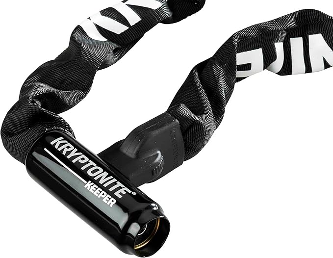 Kryptonite Keeper 785 Bike Chain Lock, 2.8 Feet Long Heavy Duty Anti-Theft Bicycle Chain Lock with Keys for Bike, Motorcycle, Scooter, Bicycle, Door, Gate, Fence | chain-bike-locks