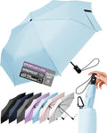 Compact Travel Windproof Umbrella, 43" Auto open/close Folding Quick Dry Umbrellas for Rain, Lightweight Portable Small for Backpack Car, Thoughtful Gift for Women Men Kids, TSA Approved