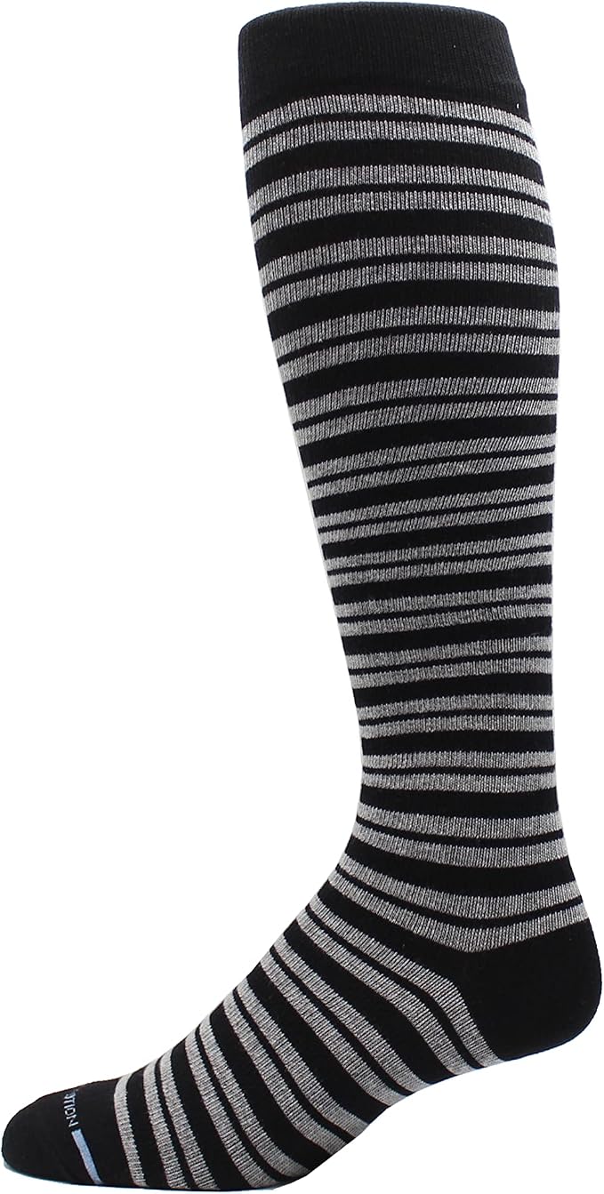 Dr. Motion 4 Pairs Men's Athletic Traveler Graduated Compression Knee High Socks