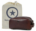 Leather Toiletry Travel Pouch Leather Waterproof Dopp Kit By Aaron Leather Goods