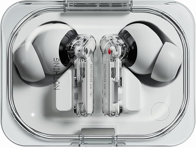 Nothing Ear (a) Wireless Earbuds, 45dB Hybrid Noise Cancelling Earbuds, Hi-Res Audio, Advanced Equaliser, Dual Connect, 6 Mics, 42.5H Playtime Ear Buds Wireless Bluetooth, White