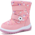 CIOR Winter Snow Boots for Boy and Girl Outdoor Waterproof with Fur Lined(Toddler/Little Kids)