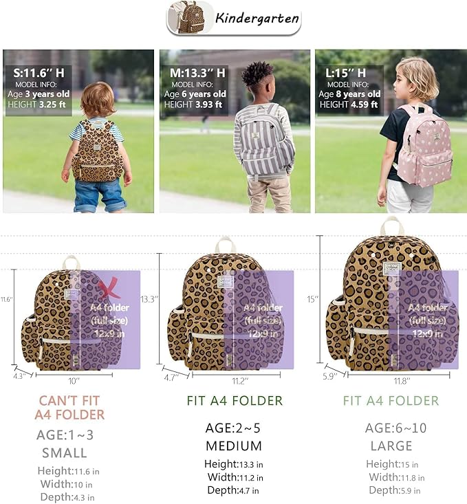 atgark Corduroy Toddler Backpack for Girls 2-5: Preschool Backpack for Girls