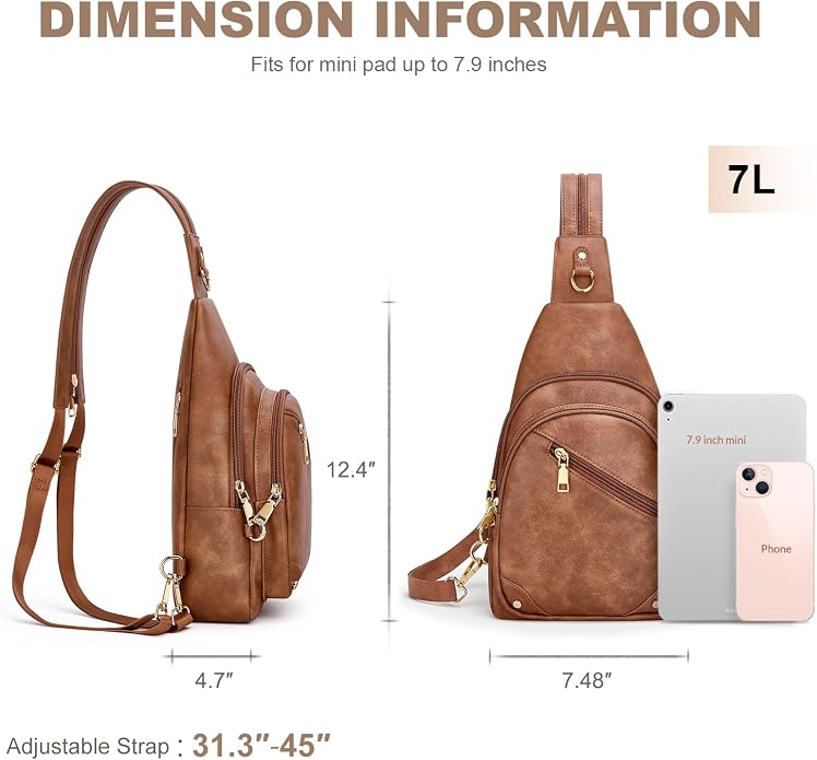SYTRAH Anti Theft Sling Bag for Women, RFID Crossbody Purses Convertible Sling Backpack, Cross Body Purse Chest Bag