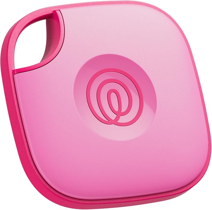 Tile by Life360 Mate Bluetooth Tracker, Keys Finder and Item Locator for Keys, Bags and More. Phone Finder. Both iOS and Android Compatible. 1-Pack (Pink Punch)