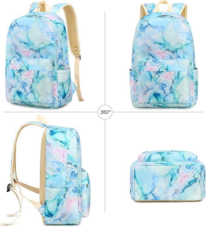 LEDAOU Backpack for Girls School Bag Kids Bookbag Teen Backpack Set Daypack with Lunch Bag and Pencil Case | Kids, Bookbag, Daypack, with Lunch Bag, and Pencil Case