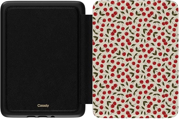 Casely Kindle Case | Cherry on Top | Red Cherry | Compatible with 7" Kindle Colorsoft and 7" Kindle Paperwhite (12th Geneneration 2024 Models)