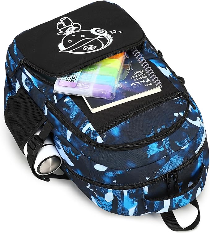 Bluboon Kids Backpack Boys Camo Bookbag Teens Elementary School Bag Daypack Travel Back Pack Middle school (Camo-boy)