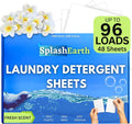 Fresh Scent Laundry Detergent Sheets, 96 Loads, Laundry Sheets for HE & Standard Washers, Plastic-Free Packaging