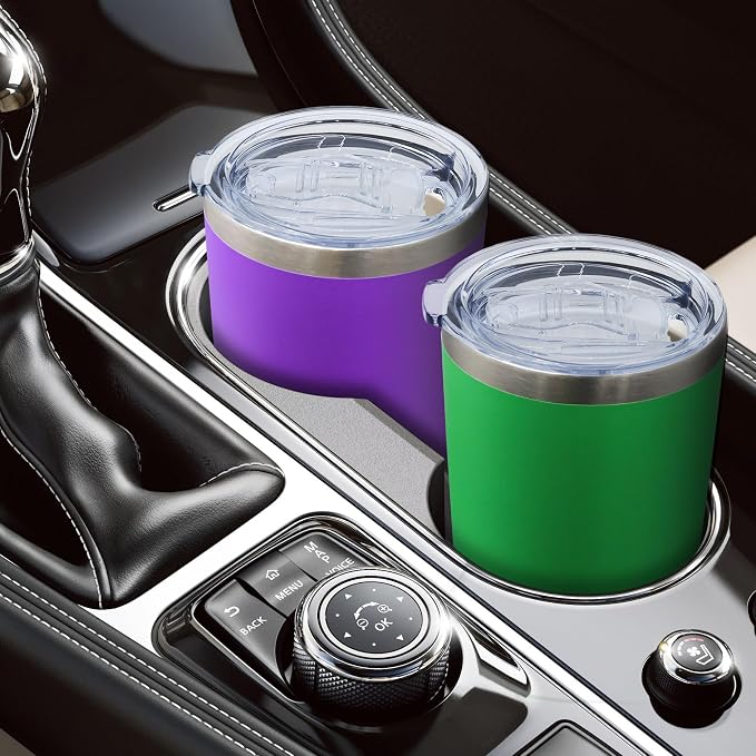 AIANJI 20oz Tumbler Bulk Stainless Steel Tumblers with Lid Vacuum Insulated Double Wall Travel Coffee Mug Powder Coated Tumbler Cup for Hot and Cold Drinks(Purple, 12 pack)