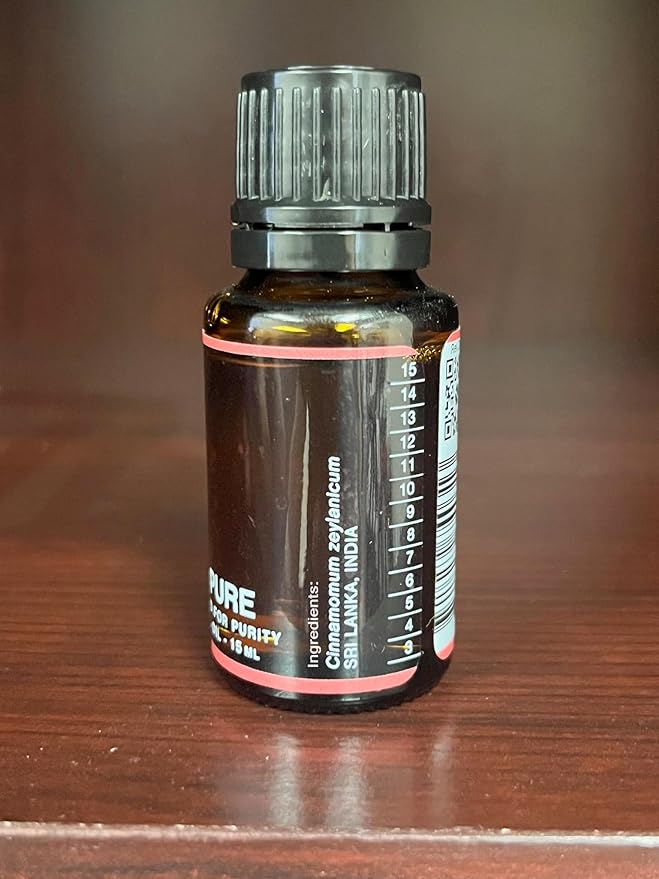 Nature's Fusions Cinnamon Bark, 100% Pure and Natural Essential Oils, Undiluted, Therapeutic Grade for Aromatherapy and Topical Use, .5 Fl Oz (Pack of 1) (15 mL)