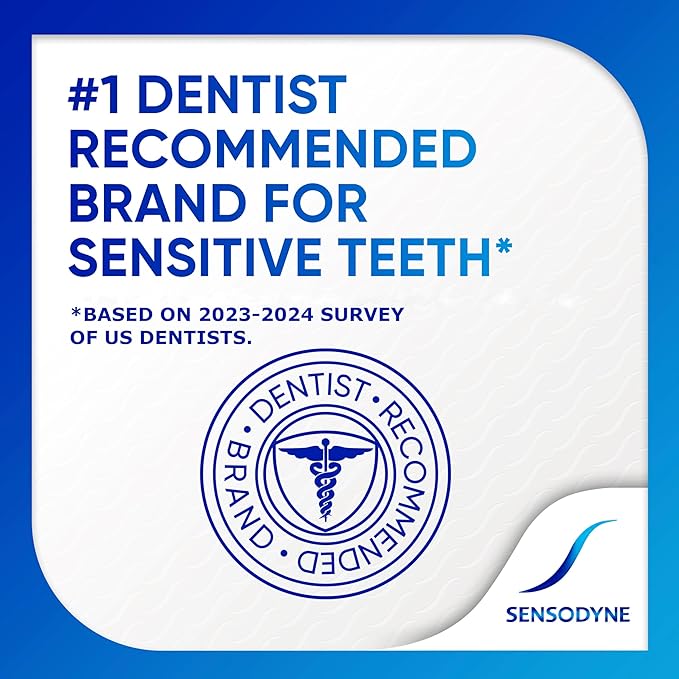 Sensodyne Repair and Protect Whitening Toothpaste, Toothpaste for Sensitive Teeth and Cavity Prevention, 3.4 oz (Pack of 2)