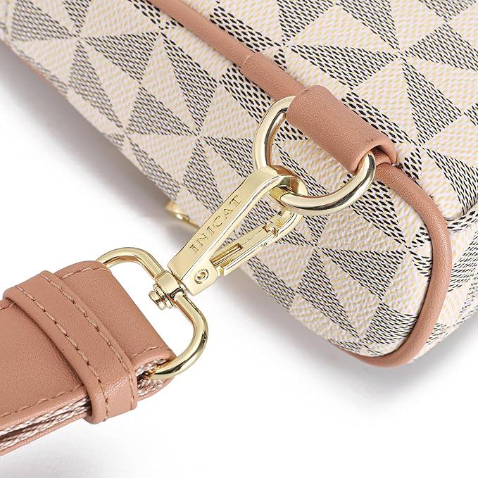 INICAT RFID Blocking Sling Bag, Anti Theft Crossbody Bag for Women Compact Travel Purses Vegan Leather