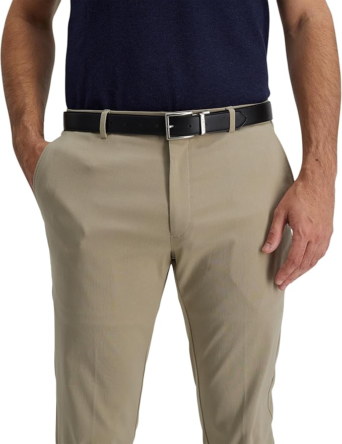 Tommy Hilfiger Men's Reversible Leather Belt, 2‑in‑1 Design for Dress Or Casual Wear