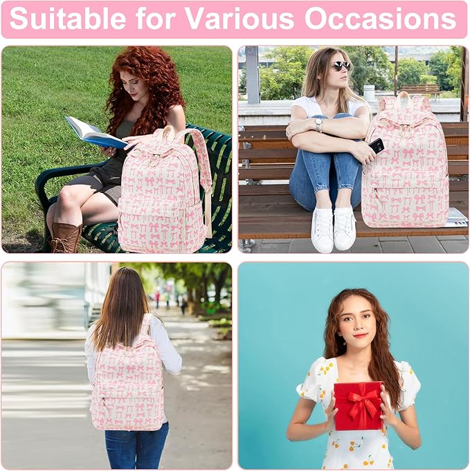 Bluboon School Backpack for Teen Girls Bookbags Elementary High School Corduroy Laptop Bags Women Travel Daypacks