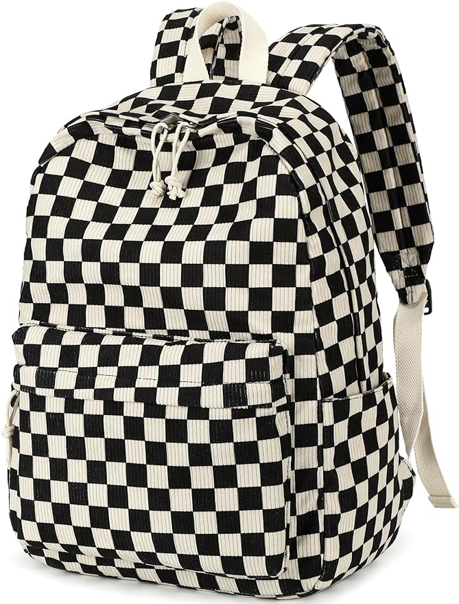 Bluboon School Backpack for Teen Girls Bookbags Elementary High School Corduroy Laptop Bags Women Travel Daypacks