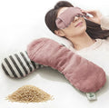 Seoul Heated Eye Mask for Dry Eyes - Microwavable Moist Heat Warm Compress, Organic Grain Eye Pillow, Reusable Hot & Cold Eye Steam Mask for Eye Strain Relief LifeCare & SafeCare Korea