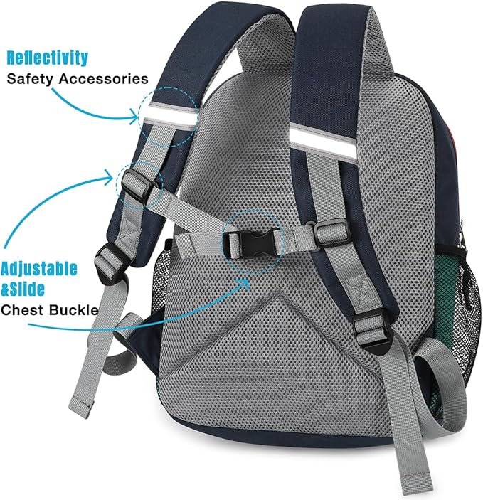STEAMEDBUN Kids Backpack for Boys,Kindergarten Backpack for Toddler Boys Age 3-6