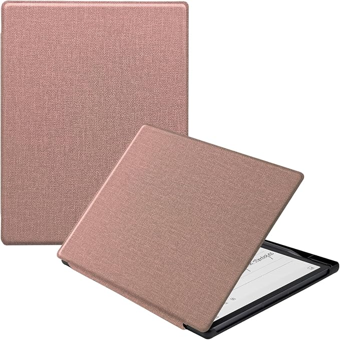 Slimshell Case for 8.2'' iFLYTEK AINOTE Air 2 Smart Auto Sleep/Wake Ultra-Thin Lightweight Leather Folio Cover with Built-in Pen Holder & Magnetic Closure (Cloth Rose Pink)