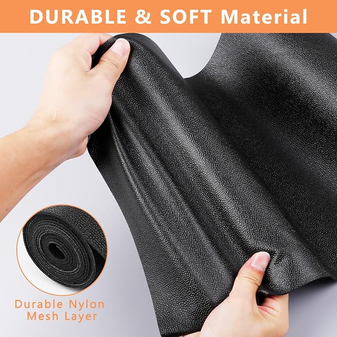 WochiTV Shelf Liner for Cabinets, Drawer Non Adhesive Non Slip Foam Mat for Kitchen, Pantry, Bathroom, Cupboard, Garage, Closet, Shelves, Drawer, Tool Box, Black 11.8 x 354 inches