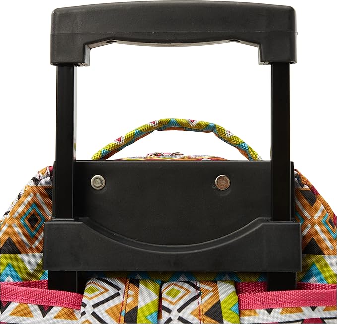 Rockland Double Handle 17" Rolling Backpack, Tribal