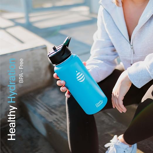 Clearly Filtered 32oz Water Bottle/Targets 220+ Contaminants/Double-Wall Insulated Stainless Steel Filtered Water Bottle BPA/BPS-Free Phthalate-Free Filters Fluoride Lead Chlorine (Pink)