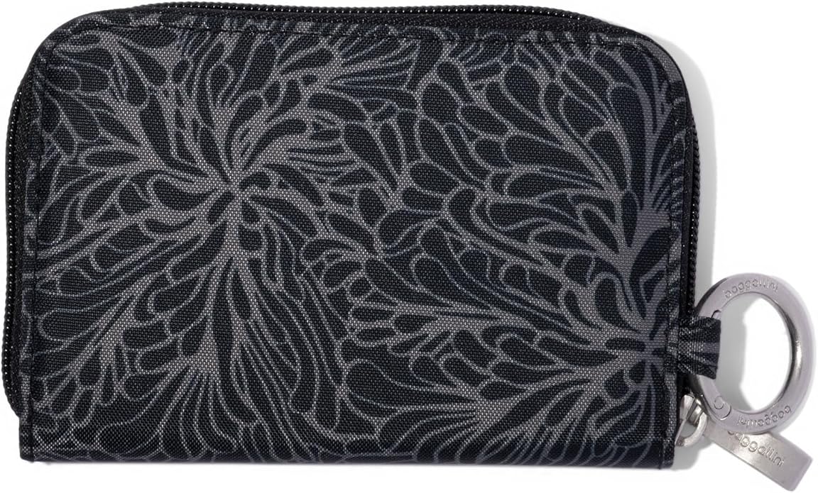 Baggallini Deluxe Card Case - Lightweight 5.5"x3.3" RFID Protected Womens Wallet Card Holder