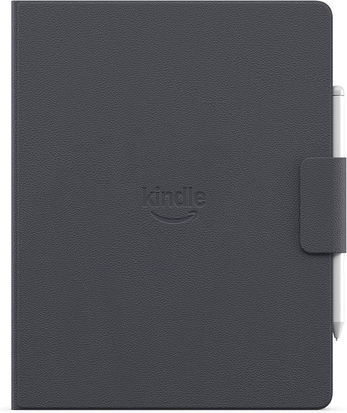 Introducing Amazon Kindle Scribe Executive Folio Cover with Magnetic Attach, Sleek Protective Case - Premium Leather