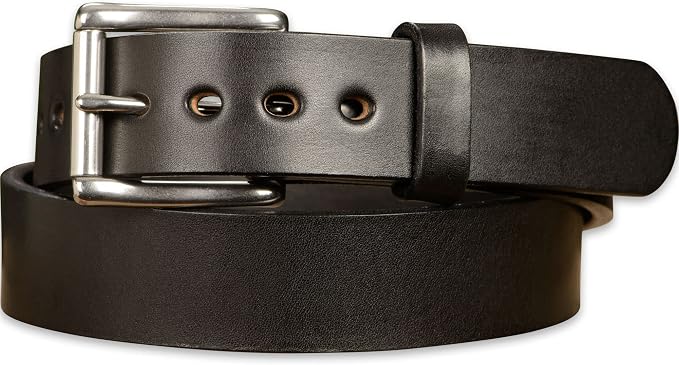Bullhide Belts, Non Stitched Mens Leather Belt for Work, CCW Carry, 1.50" Wide, USA Made