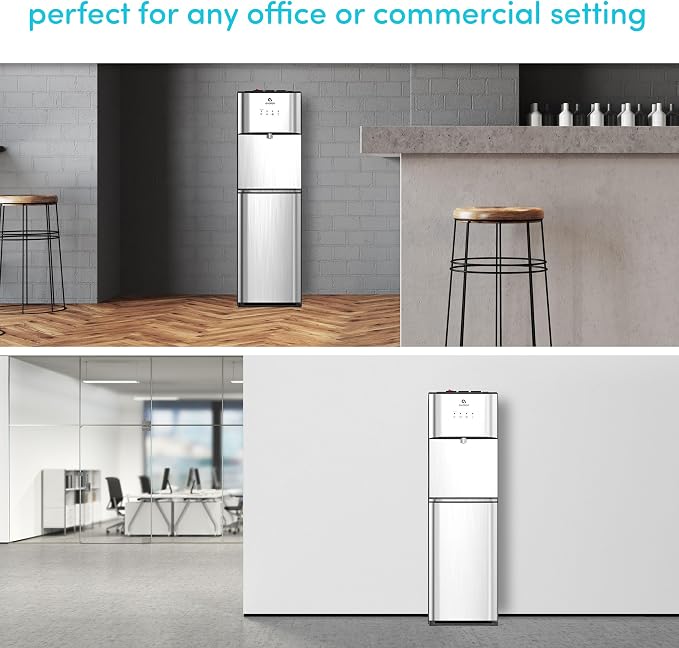 Avalon Self Cleaning Bottleless Water Cooler Water Dispenser - 3 Temperature Settings - Hot, Cold & Room Water, Durable Stainless Steel Cabinet, NSF Certified Filter- UL Listed