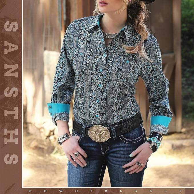 SANSTHS Western Cowboy Belts for Men Women, Mens Western Belt Bull Buckle Country Belt Cowboy Leather Belt for Jeans