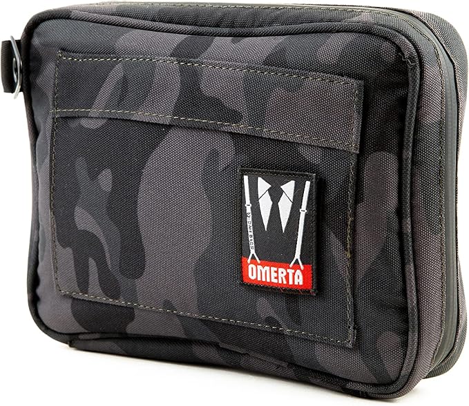 DIME BAGS Odor Sealing Padded Pouch, Carbon-Lined Smell Blocking Bag with Protective Interior for Glass & Gear, Water-Resistant Exterior, Low-Profile & Discreet (10 Inch, Camo)