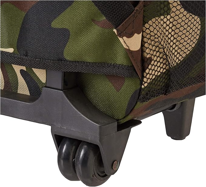 Rockland Double Handle 17" Rolling Backpack, Camo