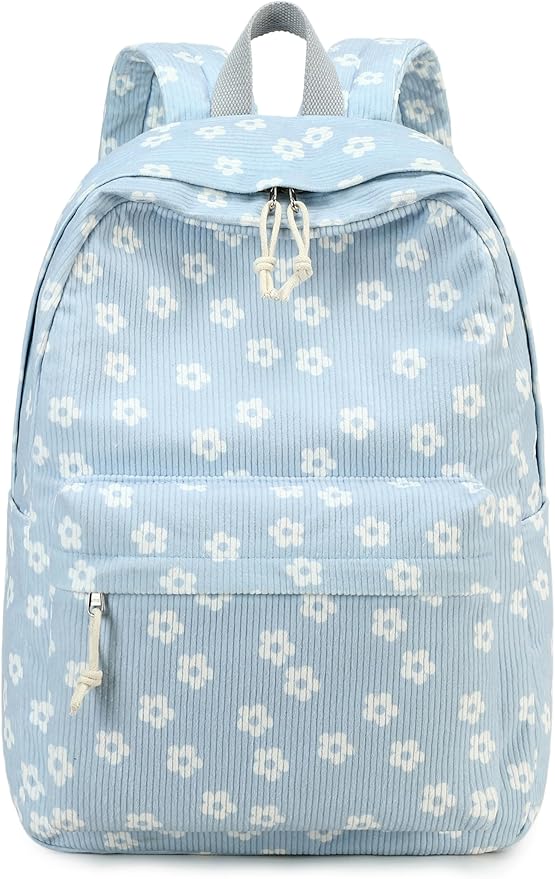 Bluboon School Backpack for Teen Girls Bookbags Elementary High School Corduroy Laptop Bags Women Travel Daypacks