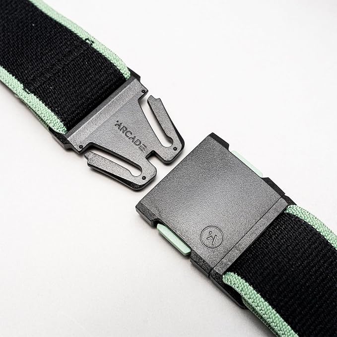 Arcade Belts A2 Unisex Adventure Belt: Heavy Duty Stretch, Metal Free Buckle