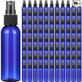Nuogo 90 Pack 4 Oz Plastic Mini Spray Bottles Reusable Travel Size Perfume Refillable Mist Sprayer Empty Bottle for Essential Oil(Blue)