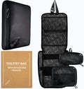 Slim Toiletry Bag for Travel – Flat Hanging Dopp Kit for Men, TSA-Approved Shaving Organizer with Leak-Proof Detachable Pouches, Waterproof & Compact, Gift-Ready