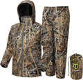TIDEWE Rain Suit, Waterproof Breathable Lightweight 2 Pieces Rainwear
