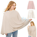 Basumee Nursing Cover for Breastfeeding Breathable Mesh 360 Full Privacy Nursing Wrap Multi-Use Breast Feeding Covers for Women Moms Feeding Essentials, 1 Pack