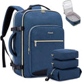 LOVEVOOK 40L Travel Backpack Flight Approved Carry on Backpack,3 Packing Cubes,Waterproof Personal Item Travel Bag,TSA Carry on Luggage Suitcase Travel Essentials,Gifts for Women & Men,fits 17" Laptop