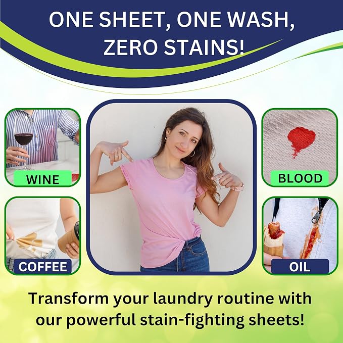 Fresh Scent Laundry Detergent Sheets, 96 Loads, Laundry Sheets for HE & Standard Washers, Plastic-Free Packaging