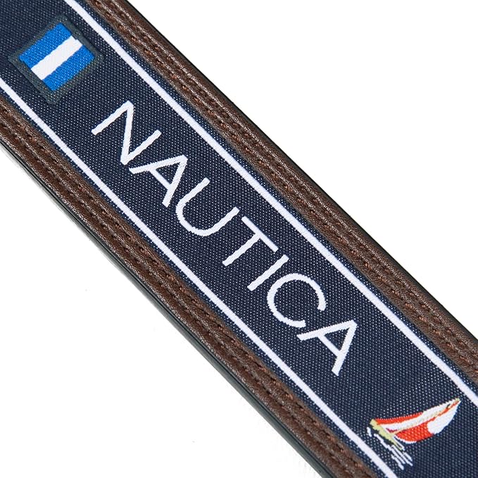 Nautica Men's Reversible Leather Belt | 2-in-1 | Classic | Everyday | Business | Work | Dress | Casual | Metal Buckle